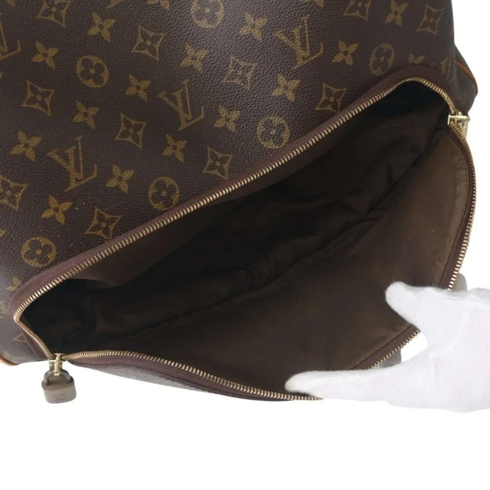 LOUIS VUITTON Authentic Brown Monogram Canvas Boston Bag - Picture 14 of 16